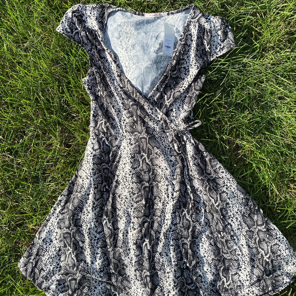 Animal Print Mini Dress